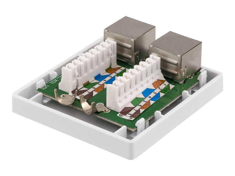 Deltaco CAT6A Shielding Wall Socket