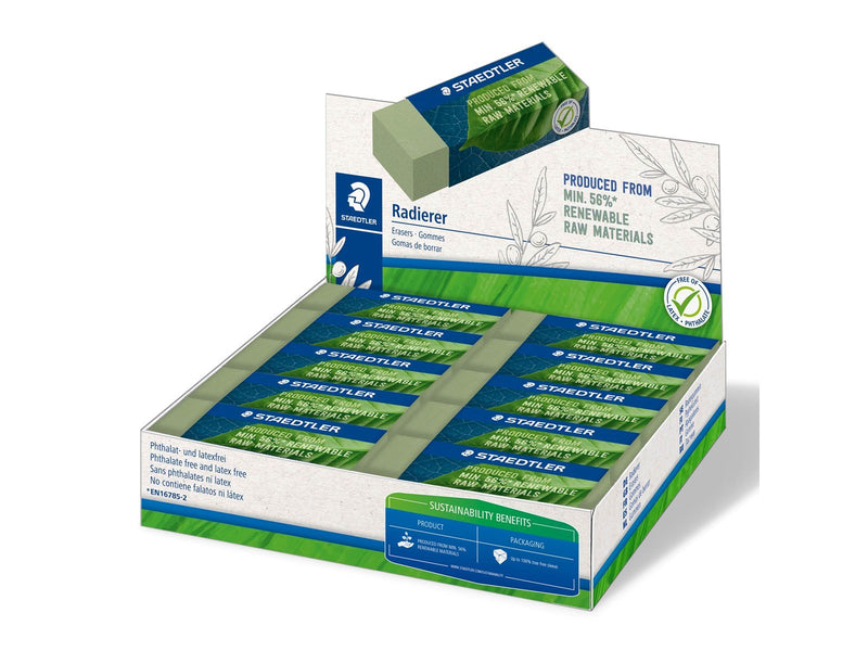 Staedtler Eraser 526 80 renew raw mat 56% 20 pcs.