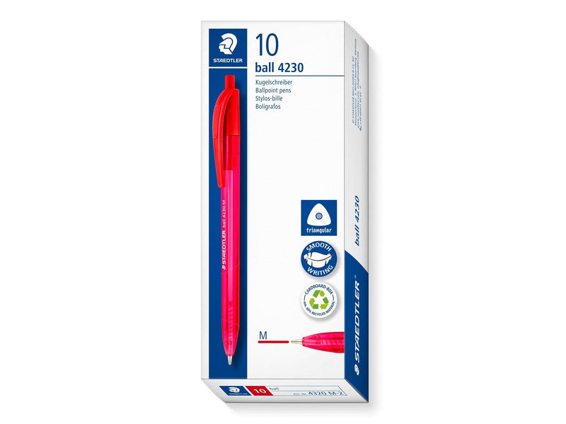 Staedtler Ballpoint pen ball 4230 10 pcs M red