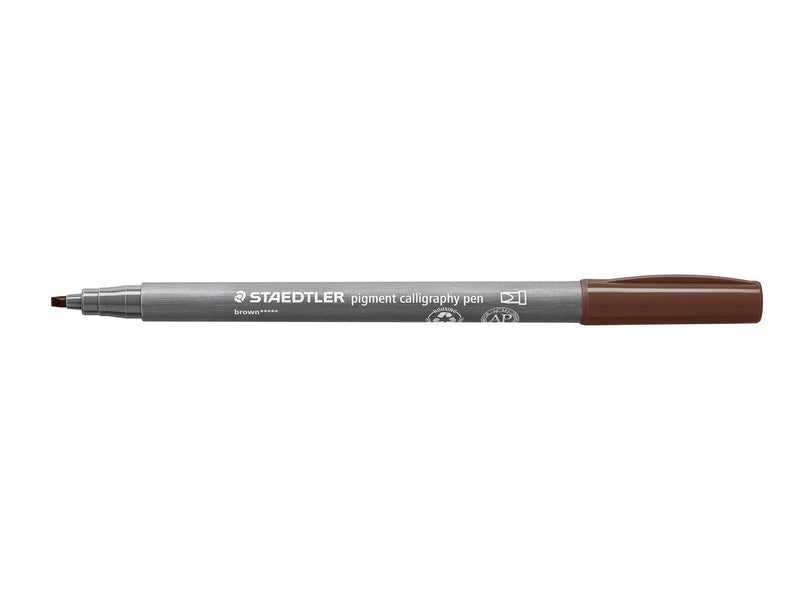 Staedtler pigment calligraphy pen 10 pcs brown
