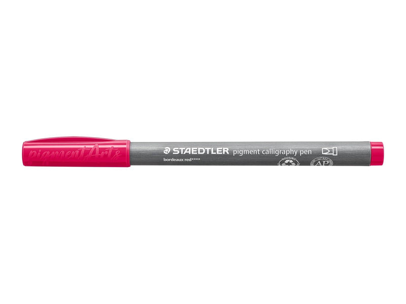 Staedtler pigment calligraphy pen 10 pcs bordeauxred