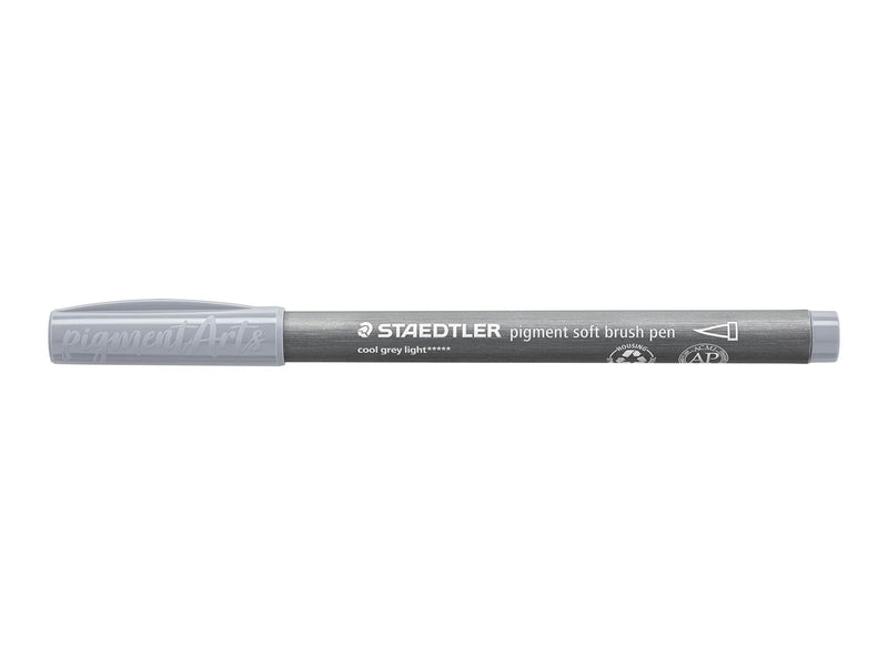Staedtler pigment soft brush pen 10 pcs coolgrey med