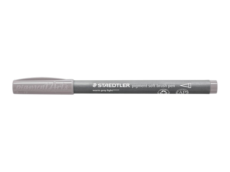 Staedtler pigment soft brush pen 10 pcs warmgreyligh