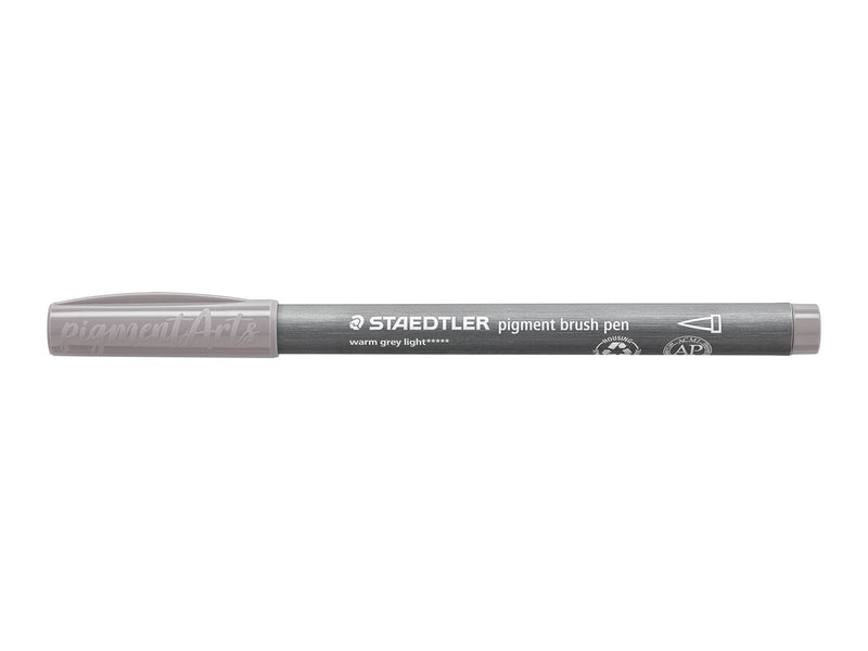 Staedtler pigment brush pen 10 pcs warm grey light