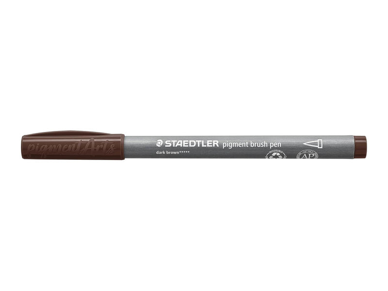 Staedtler pigment brush pen 10 pcs dark brown