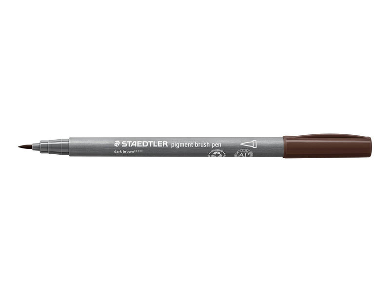 Staedtler pigment brush pen 10 pcs dark brown