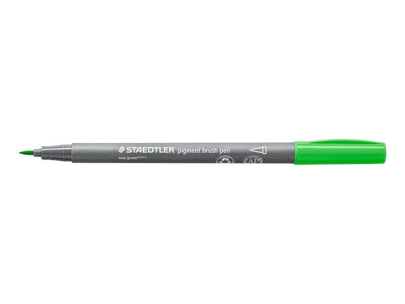 Staedtler pigment brush pen 10 pcs may green