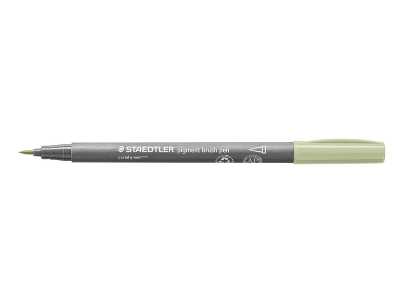 Staedtler pigment brush pen 10 pcs pastel green