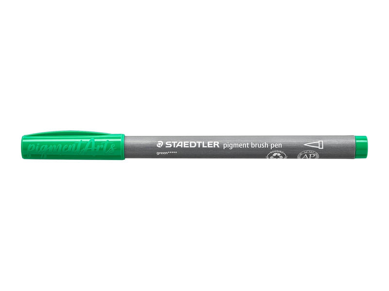 Staedtler pigment brush pen 10 pcs green