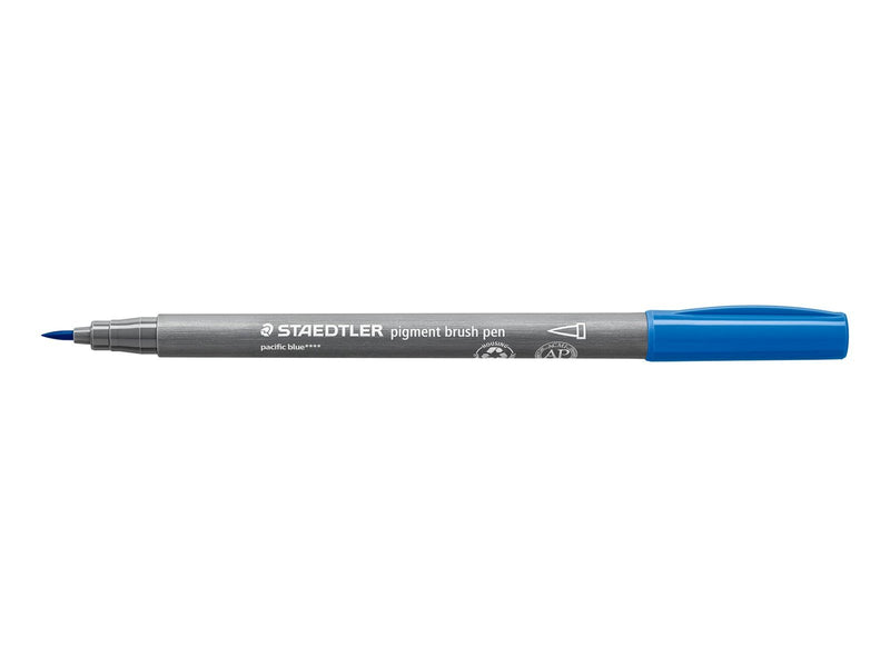 Staedtler pigment brush pen 10 pcs pacific blue