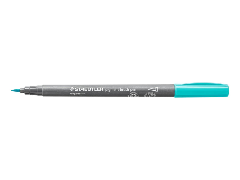 Staedtler pigment brush pen 10 pcs turquoise
