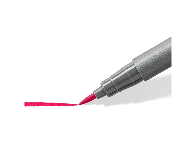 Staedtler pigment brush pen 10 pcs bordeaux red