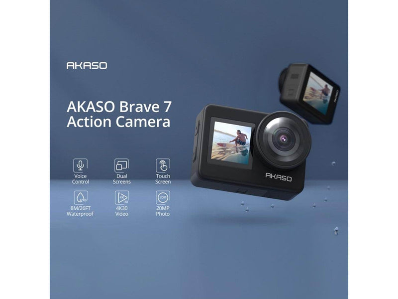 Akaso Brave 7 Dual Screen 4K/30fps Action Camera IPX8 Waterproof