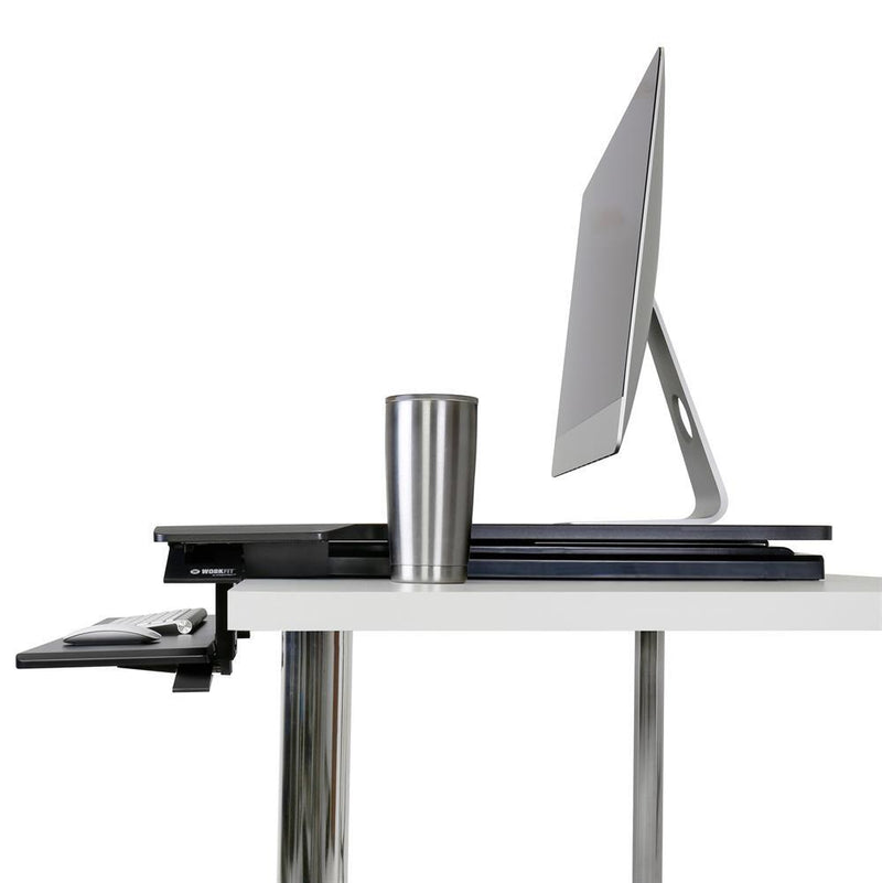 Ergotron WorkFit-TX Steh-Sitz Arbeitsplatz für Bildschirme bis 30 Zoll, 50.8cm Höhenverstellung