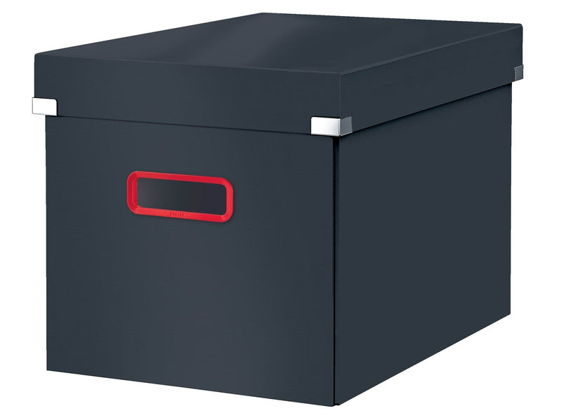 Leitz  Click & Store Cosy Aufbewahrungs- und Transportbox Cube Groß Samtgrau