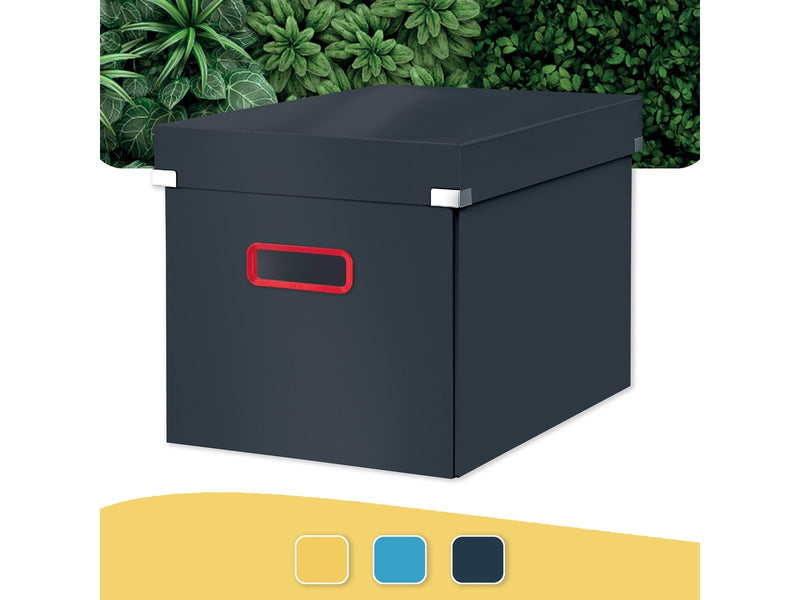 Leitz  Click & Store Cosy Aufbewahrungs- und Transportbox Cube Groß Samtgrau