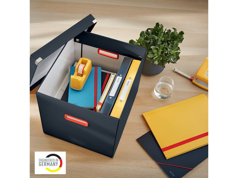 Leitz  Click & Store Cosy Aufbewahrungs- und Transportbox Cube Groß Samtgrau