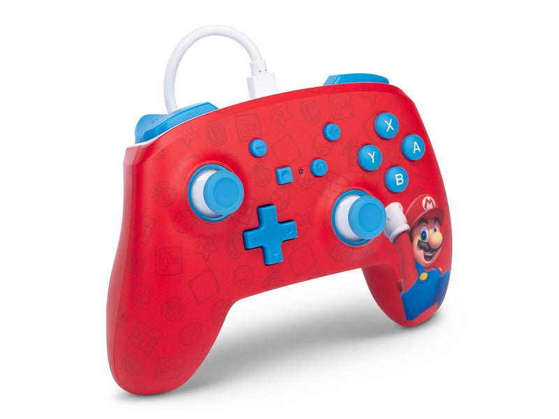 PowerA Enhanced Wired Controller for Nintendo Switch - Woo-hoo! Mario - Wired Controller - Nintendo Switch