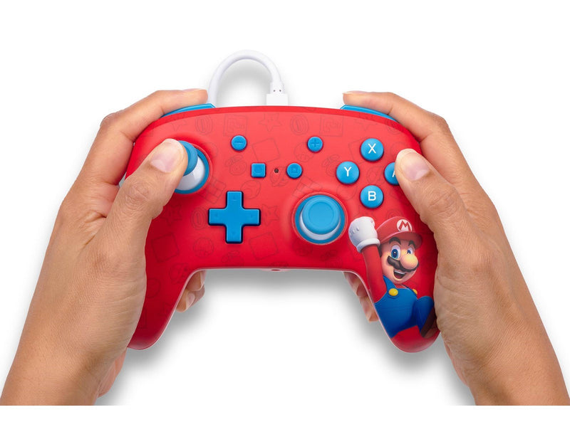PowerA Enhanced Wired Controller for Nintendo Switch - Woo-hoo! Mario - Wired Controller - Nintendo Switch