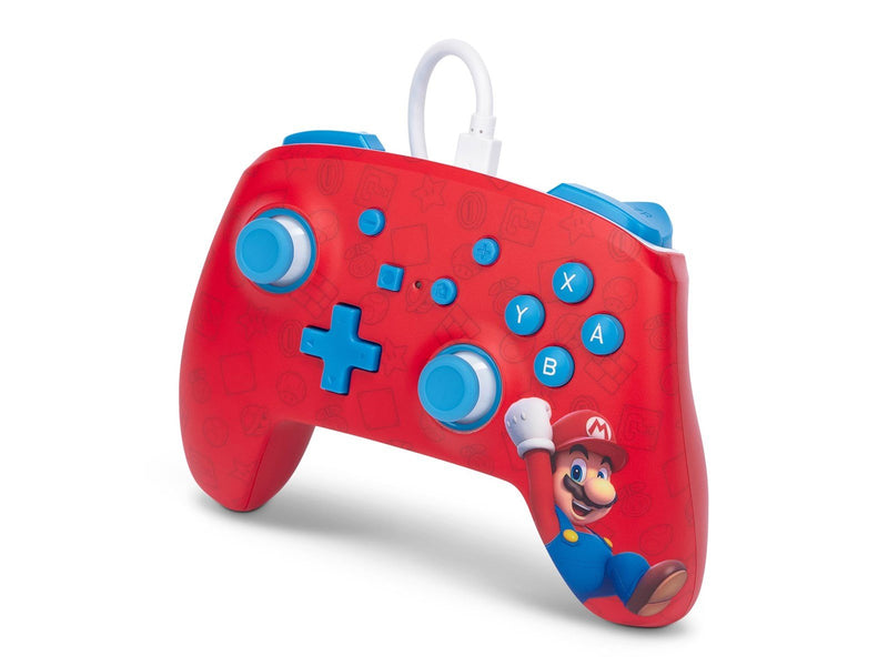 PowerA Enhanced Wired Controller for Nintendo Switch - Woo-hoo! Mario - Wired Controller - Nintendo Switch
