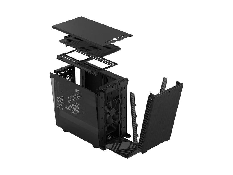Fractal Design Define 7 Nano - Black TG Light Tint - Gehäuse - Miditower - Schwarz