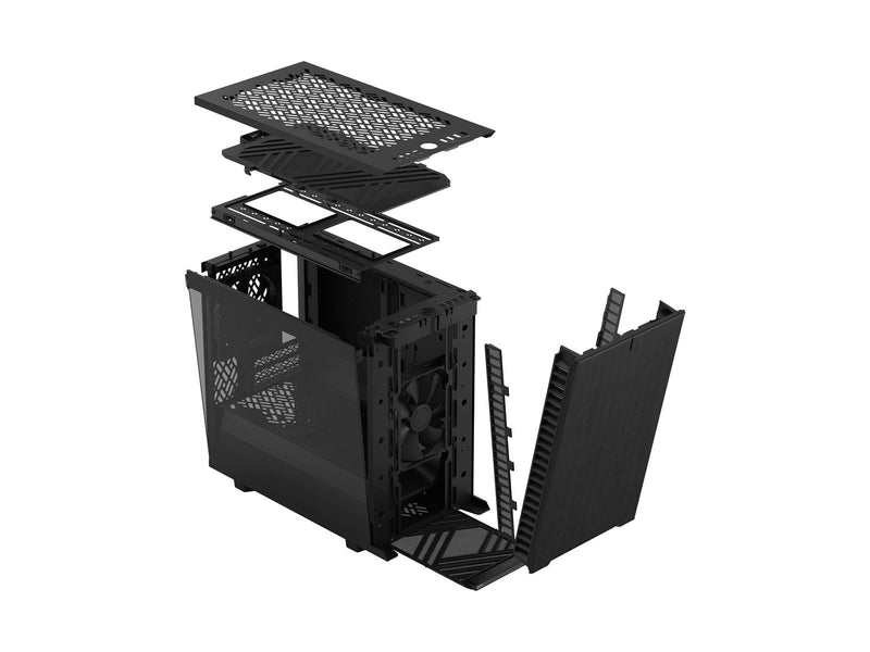 Fractal Design Define 7 Nano - Black TG Light Tint - Gehäuse - Miditower - Schwarz