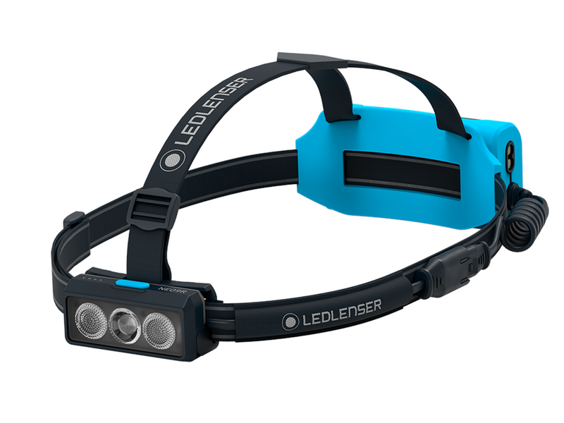 Ledlenser NEO9R headlamp, 1200 lumen, Black/blue