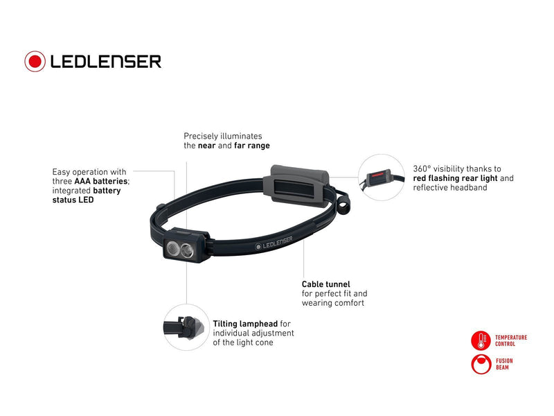 Ledlenser NEO3 headlamp 400 lumen black/blue