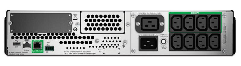 APC Smart-UPS 2200VA, LCD RM, 2U, 220-240V (SMT2200RMI2UC) mit APC SmartConnect