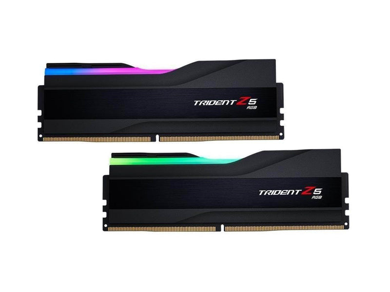 G.Skill Trident Z5 RGB DDR5-6000 - 64GB - CL32 - Dual Channel (2 pcs) - Intel XMP - Schwarz mit RGB