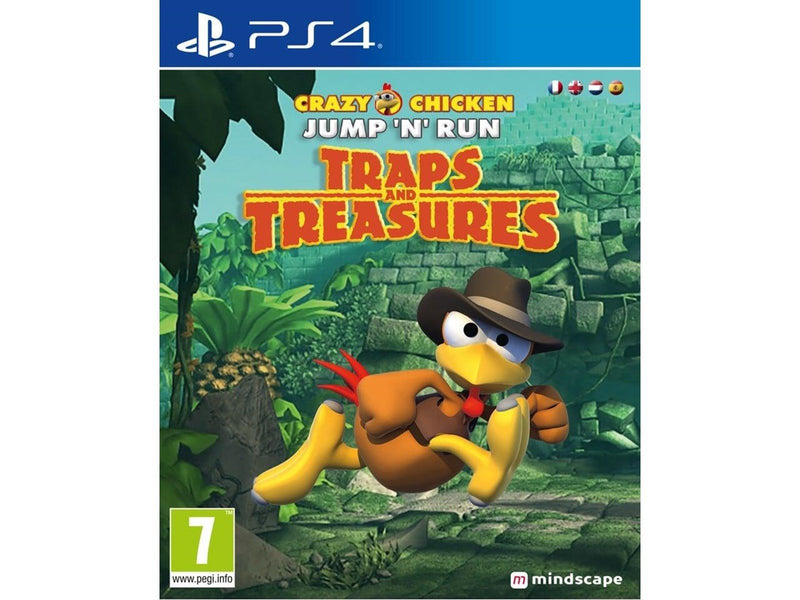 Crazy Chicken Jump 'n' Run Traps and Treasures - Sony PlayStation 4 - Plattform - PEGI 7