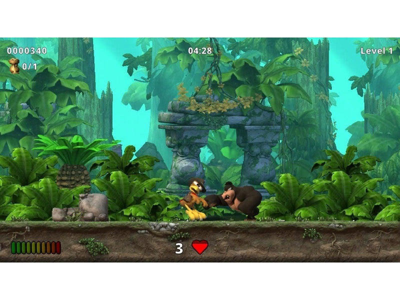 Crazy Chicken Jump 'n' Run Traps and Treasures - Sony PlayStation 4 - Plattform - PEGI 7