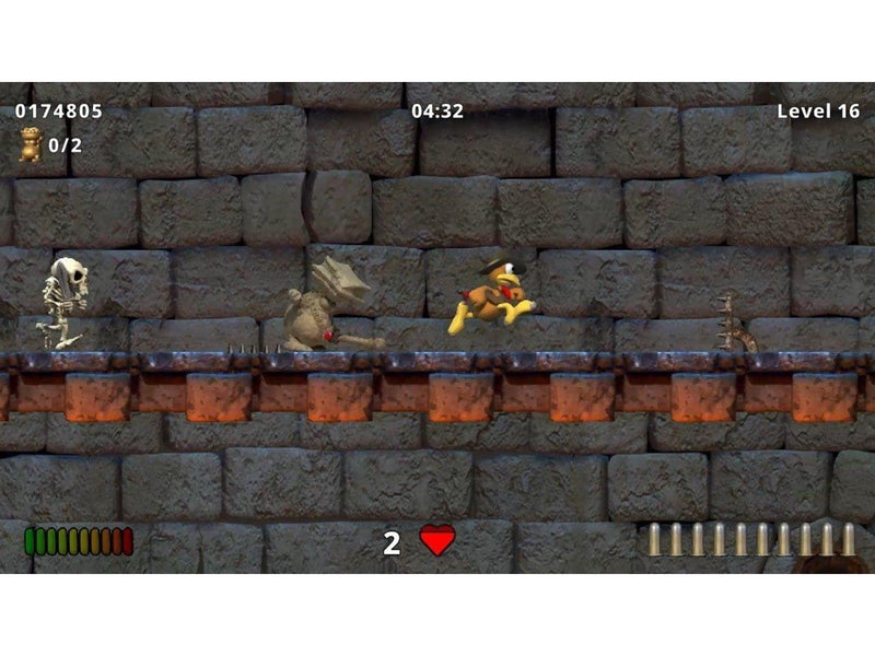 Crazy Chicken Jump 'n' Run Traps and Treasures - Sony PlayStation 4 - Plattform - PEGI 7