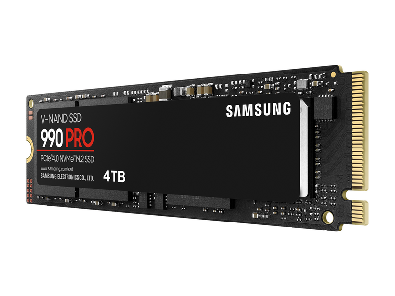 Samsung 990 Pro SSD - 4TB - Ohne Kühlkörper - M.2 2280 - PCIe 4.0