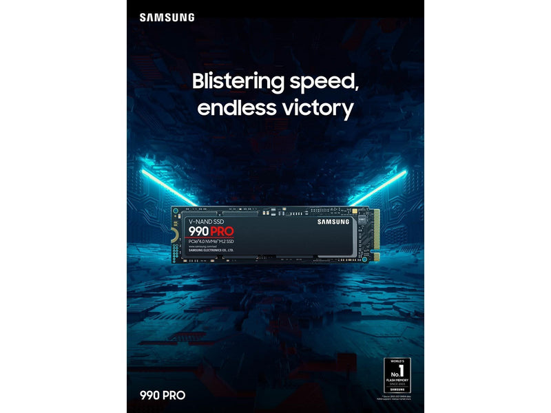 Samsung 990 Pro SSD - 4TB - Ohne Kühlkörper - M.2 2280 - PCIe 4.0