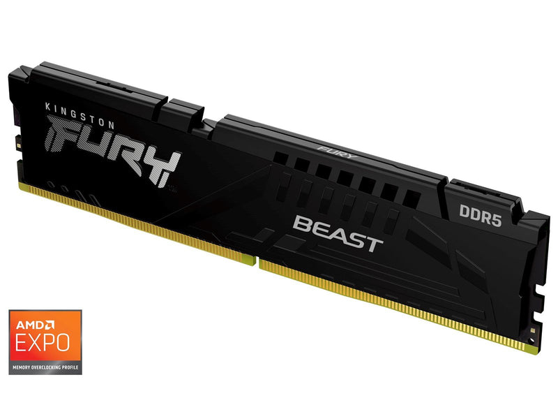 Kingston FURY Beast DDR5-5600 - 16GB - CL36 - Single Channel (1 pcs) - AMD EXPO & Intel XMP - Schwarz