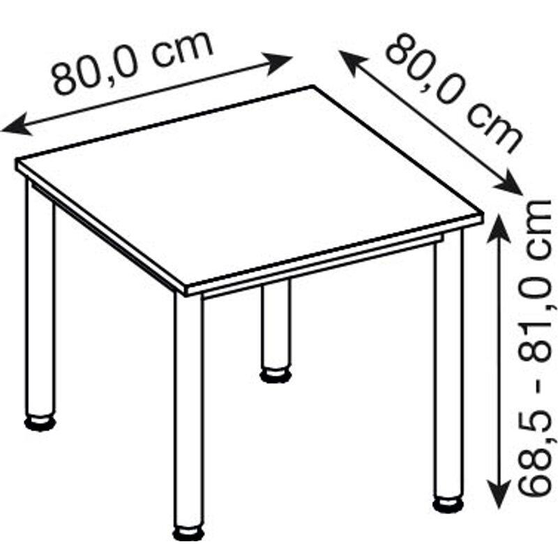 HAMMERBACHER höhenverstellbarer Schreibtisch VHS08/E/G eiche