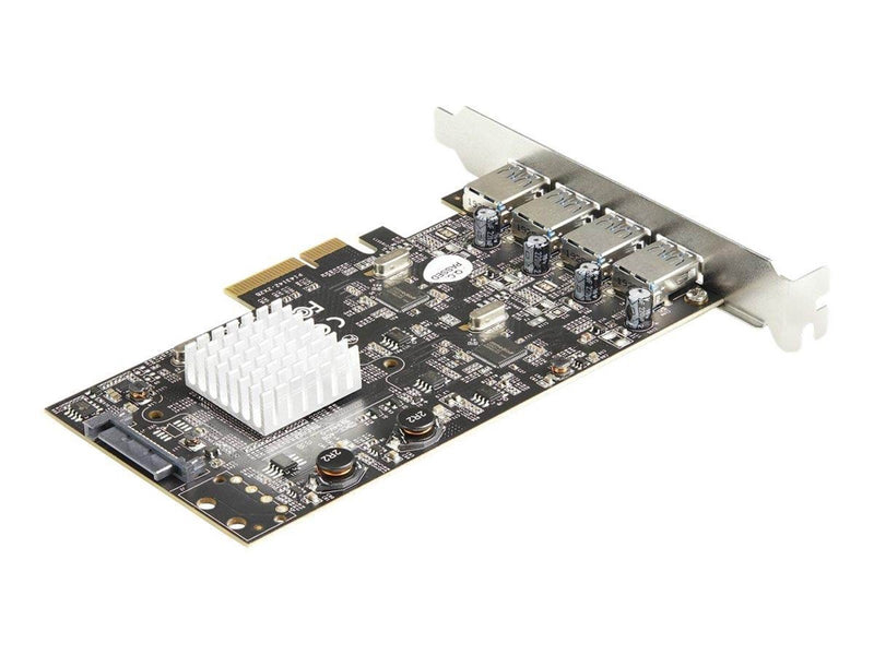 StarTech.com 4-Port USB PCIe Card - 10Gbps USB 3.1/3.2 Gen 2 Type-A PCI Express Expansion Card - 2 Controllers - 4xUSB - Windows