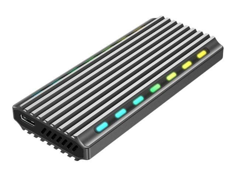 Gembird EE2280-U3C-03 - storage enclosure - M.2 Card (PCIe NVMe & SATA) - USB 3.1 (Gen 2)