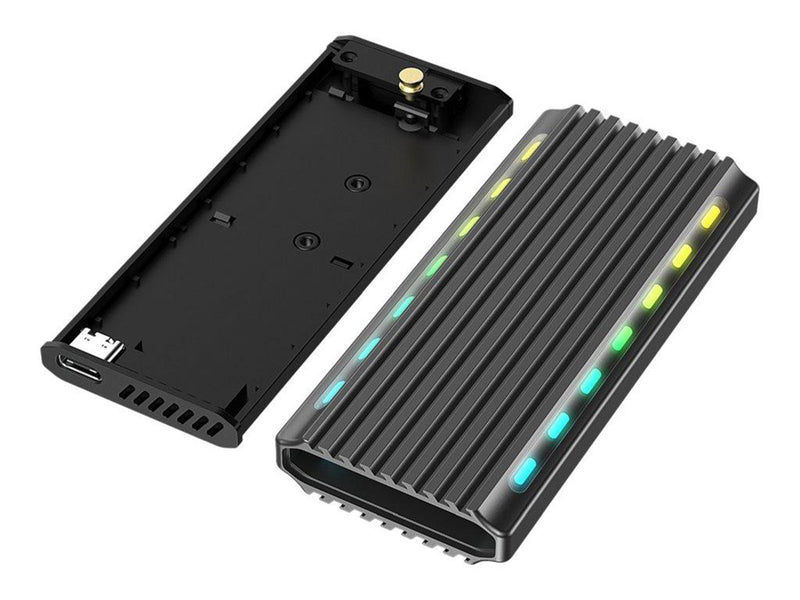 Gembird EE2280-U3C-03 - storage enclosure - M.2 Card (PCIe NVMe & SATA) - USB 3.1 (Gen 2)