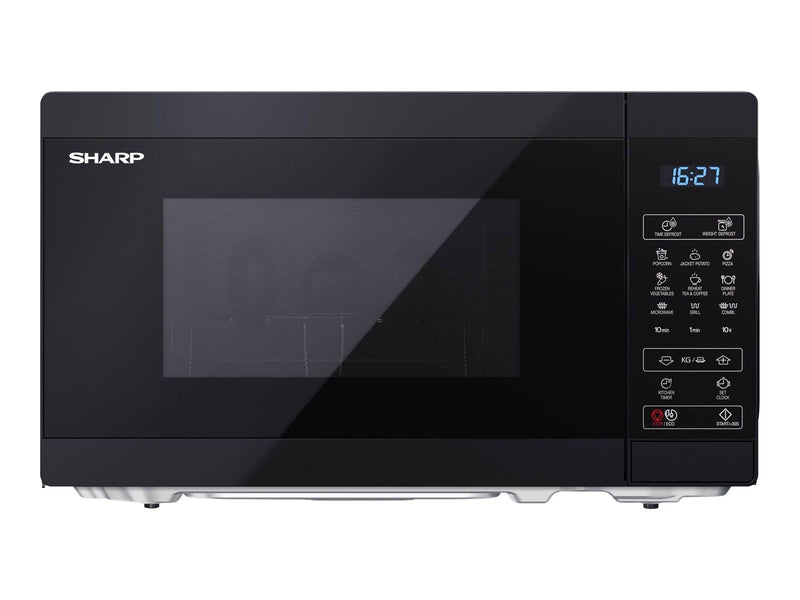 Sharp YC-MG02E-B - microwave oven with grill - freestanding - black