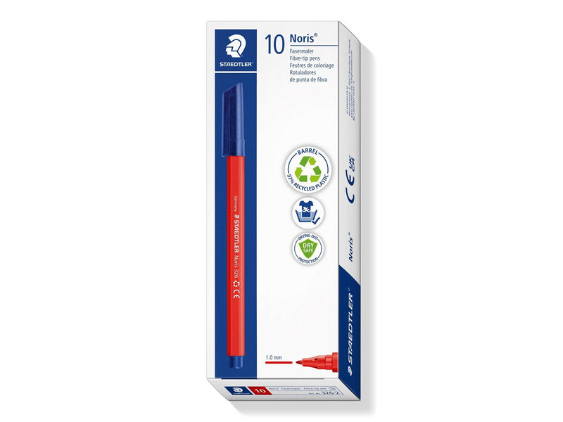 Staedtler Fibre-tip pen Noris.10 pcs red