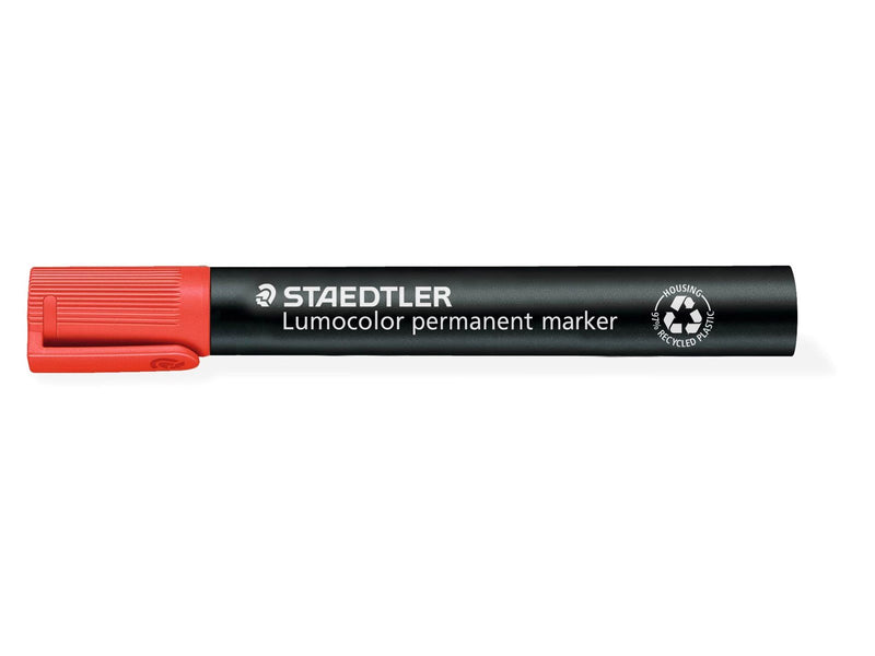 Staedtler Marker Lumocolor permanent.10 pcs Red