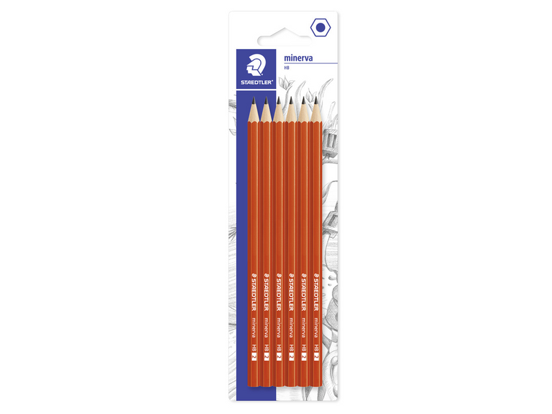 Staedtler Pencil minerva HB x6 bc    FSC 100%