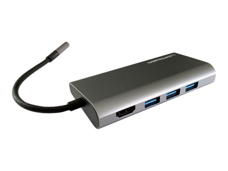 LC Power LC-HUB-C-MULTI-5 - docking station - USB-C - HDMI - GigE