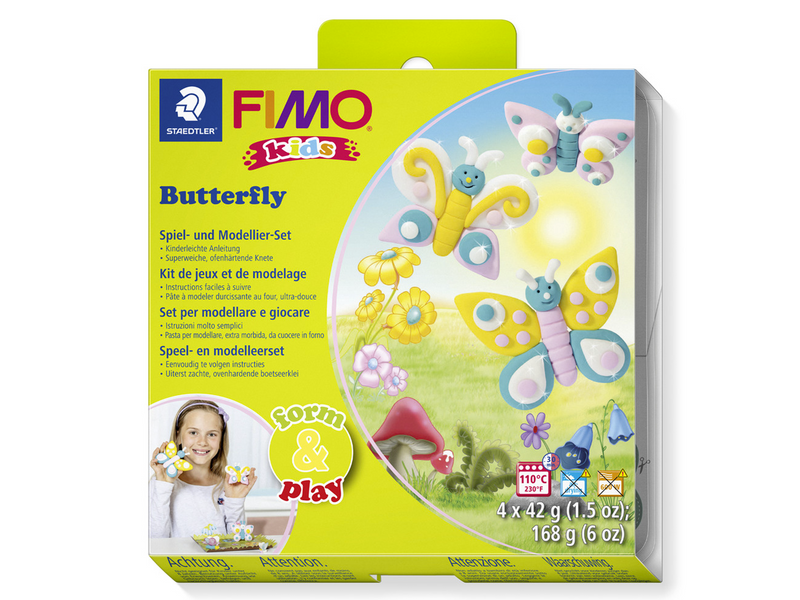 Staedtler Set Mod. clay Fimo kids F&P Butterf
