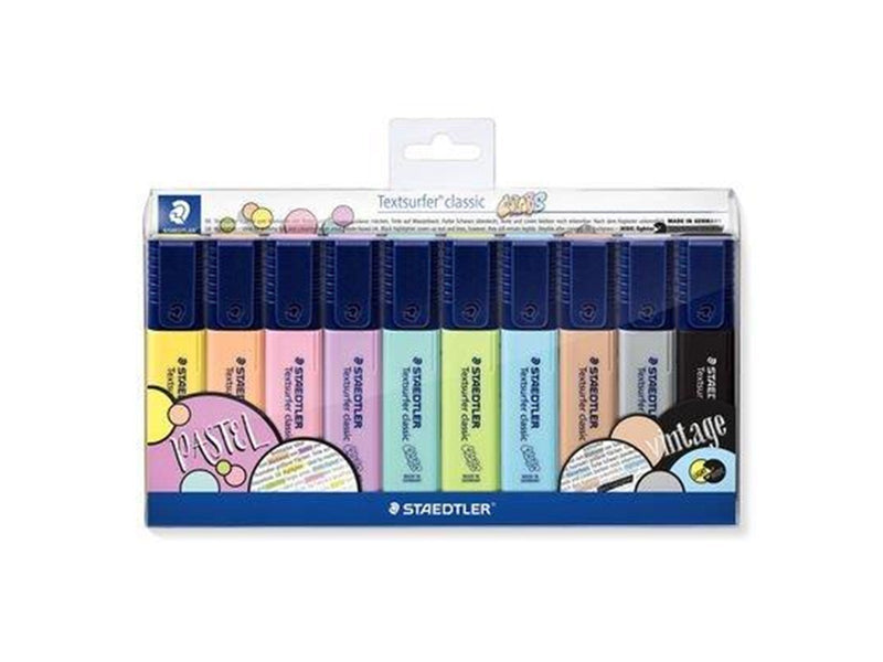 Staedtler Highlighter Textsurf.cl.10pc wallet