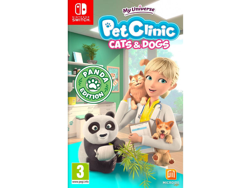 My Universe: Cats + Dogs Pet Clinic - Panda Edition - Nintendo Switch - Virtual Pet - PEGI 3