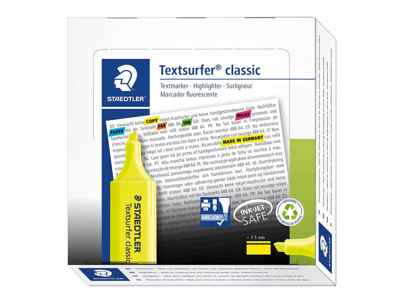 Staedtler Highlighter Textsurfer class 10 pcs yellow