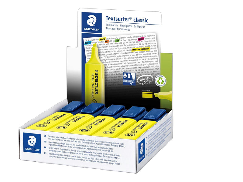 Staedtler Highlighter Textsurfer class 10 pcs yellow